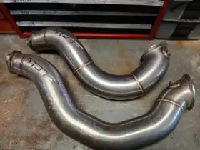 10902011 Vrsf 07-2010 Bmw 135i/335i N54 3 Cast Stainless Steel Catted Pipe