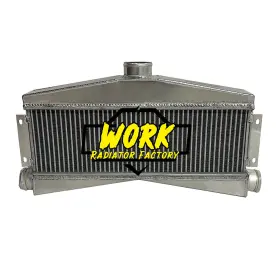 A1202y-1-us Work 24 Inch X7 Core Universal Twin Turbo Intercooler Bar And Plate Custom 2 In/1 Out