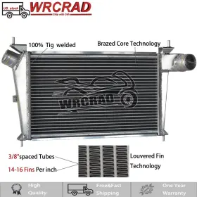 Ys3e Wrcrad 1.9/2.2/3.0 Aluminum Intercooler Fit 1997-2009 98 Saab 9-5 Tid 2.0/2.3/3.0
