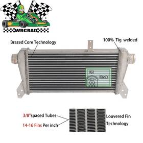 Wrcrad A4 1.8t B6 2002-2006 Front Mount Intercooler For Audi Turbo Quattro Aluminum
