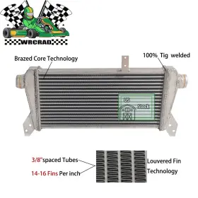 Wrcrad A4 1.8t B6 2002-2006 Front Mount Intercooler For Audi Turbo Quattro Aluminum