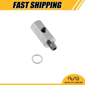 X Autohaux 726215854831 One 1/8 Inch Npt Oil Pressure Sensor Tee Adapter Gasket Stainless Steel Universal