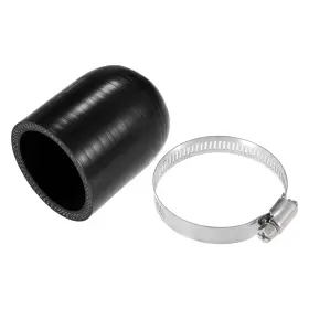 X Autohaux 767153163005 48mm 1.89 Inch Id Universal Car Silicone Hose Set With Clamp End Plug Black