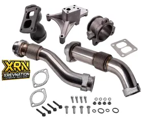 Xrn 411 117 118 Non-ebp Turbo Pedestal &bellowed Up Pipe Kit For 1994 1997 Ford 7.3l Powerstroke