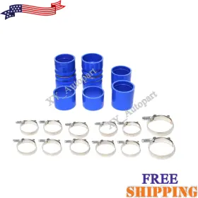 Swf-6c640-73blue Xy-autopart For 99.5-03 7.3l Powerstroke Diesel Blue Cac Intercooler Boot &clamp Upgrade Kit