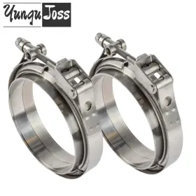 Sy1048-600-2pc Yungujoss 2pc 6ftft Inch Quick Release V-band Clamp Ss304 Stainless Male / Female Flanges