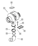 Genuine Mopar Air Intake Connection Clamp 4761274 New. Price: $65.88.