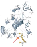 New Audi A8 D5 Turbocharger Oil Return Line 06N145735C Original. Price: $101.63.