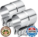 Evil Energy 2.0" Exhaust Lap Joint Band Clamp Stainless Steel Pipes Mufflers New. Price: $31.33.