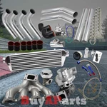 Turbo/turbocharger + Top Mount Manifold Chrome Black Kit For B16 B18 B20 Engines New. Price: $849.98.