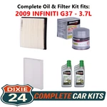 2009 Infiniti G37 3.7L Complete Air, Oil & Cabin Filter Kit (5W-30) New. Price: $95.95.