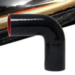 Hps 2-1/2" (63MM) Id 90 Degree Elbow Hose Coupler 4PLY Silicone Black 5" Leg New. Price: $59.76.