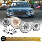 Facelift Dual Color Led Drl Bi-xenon Headlight For 04-10 Bentley Continental Gt New. Price: $2199.95.
