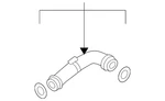 Genuine Volkswagen Pressure Tube 1K0-145-838-S New. Price: $144.59.