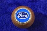 Ford Wooden Gear Shift Knob Handle Accessory V8 Oval Coupe Fomoco Blue Used. Price: $49.95.
