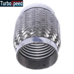 Emusa Universal 3.5 (3 1/2)'' 5.5" Long Flex Pipe Stainless Steel Double Braid New. Price: $20.98.