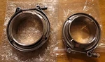 2PCS 3" & 1/2 V Band Clamp Stainless Steel W/male Female Flangesforturbo Pipes New. Price: $22.95.