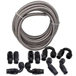 20FT 8AN Ptfe Stainless Steel Braided Fuel Hose Transmission Cooling Lines New. Price: $67.58.