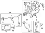 Gm # 12676405 Turbocharger Coolant Return Pipe Fitting * New/oe. Price: $9.75.