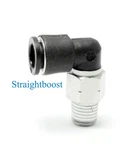 Push To Connect Elbow 90 Fitting 1/4" Od X 1/16"NPT Male Boost/vacuum Aeromotive New. Price: $15.93.