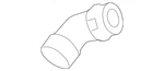 Genuine Volkswagen Rear Hose 1K0-145-856-A New. Price: $39.10.
