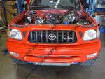 Intercooler Kit For 1995-2004 Toyota Tacoma Truck 2JZ-GTE Single Turbo Black New. Price: $599.00.