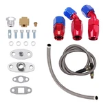 Turbo Oil Return & Feed Line Kit For Honda T04E T3/T4 Universal New. Price: $38.00.