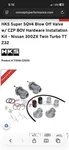 2X Rare Jdm Hks Super Blow Off Valve Vintage Twin Turbo V6 V8 300ZX Used. Price: $650.00.