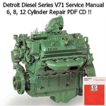 Detroit Diesel Series Service Manual 6-71 8V-71TA Pdf Cd New. Price: $12.97.