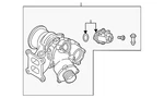 Genuine Volkswagen Turbocharger 06K-145-061-D New. Price: $716.71.