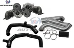 Viv 19T V3 6+6 TURBOCHARGERS+2"INLET+OUTLET Pipe For Bmw 535I/135I/Z4 N54 Lhd New. Price: $1215.05.