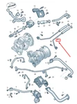 New Audi A6 C8 Left Engine Coolant Feed Pipe 06M145909G Original. Price: $55.65.