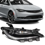 Scitoo Right Side Led Headlight For 2015-2017 Chrysler 200 2.4L 3.6L Black New. Price: $130.99.