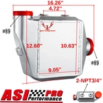 Universal Upgrade Aluminum Water To Air Intercooler 9.05"X10.62"X4.52" Asi New. Price: $169.00.