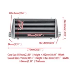 Gpi Fmic Aluminum Turbo Intercooler Universal 76MM Inlet/outlet 30"X12" X3" New. Price: $165.00.