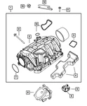 Genuine Mopar Air Intake Elbow 5192054AC New. Price: $51.22.
