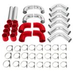 12PCS 2.5" Intercooler Pipe Piping Kit+ Clamps Red Silicone Coupler Universal New. Price: $106.66.