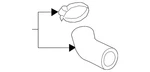 Genuine Volkswagen Inter-cooler Hose 5Q0-145-828-A New. Price: $127.19.