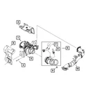 Genuine Mopar Supply Tube And Hose 68440262AA New. Price: $125.08.