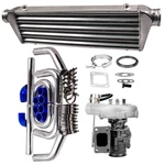 V-band T04E Turbocharger + 27X7X2.5 Tube&fin Intercooler Piping Pipe Kit New. Price: $351.97.