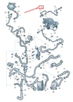 New Audi RSQ3 8U Engine Coolant Feed Pipe 07K121492G. Price: $255.06.