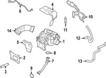 Genuine Nissan Turbocharger Oil Line 15197-6RC3A New. Price: $53.15.