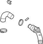 Lincoln Oem 2020-2022 Corsair 2.0L Intercooler Inlet Hose LX6Z9P437E Nib New. Price: $119.00.