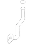 Genuine Volkswagen Oil Outlet Tube 05E-145-735 New. Price: $11.71.