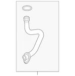 Genuine Volkswagen Oil Return Line 04E-145-735-AC New. Price: $39.51.