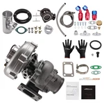 T04E T3 A/r 0.63 420HP Billet Turbo Oil Line Blow Off Valve Kit V-band Flange New. Price: $228.99.
