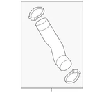 Genuine Audi Inter-cooler Hose 4N0-145-709-AA New. Price: $197.43.