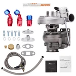 T3 TO4E V-band Billet Turbo 0.63 Ar Oil Drain Return Feed Hose Line Kit New. Price: $285.49.