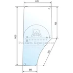 John Deere Door Glass L213354 For 6100-6930 Series, Green, Left Side New. Price: $170.86.