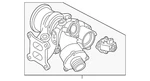 Genuine Volkswagen Turbocharger 06K-145-689-D New. Price: $663.38.